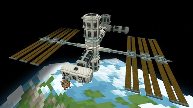 Screenshot of the Minecraft Bedrock Marketplace product Spacecraft created by Norvale.