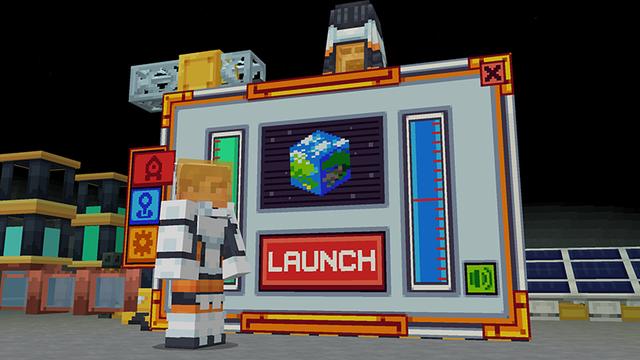 Screenshot of the Minecraft Bedrock Marketplace product Spacecraft created by Norvale.