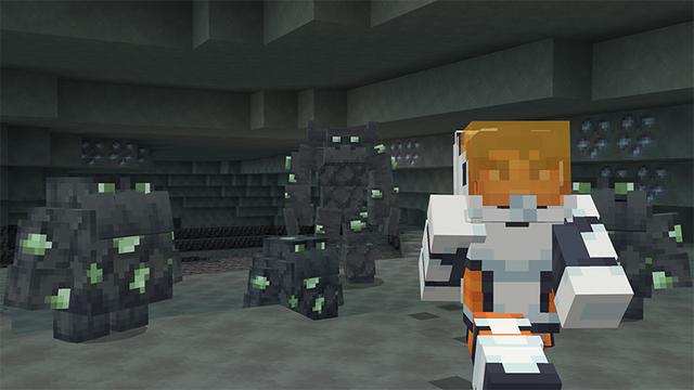 Screenshot of the Minecraft Bedrock Marketplace product Spacecraft created by Norvale.