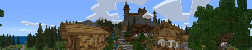 Panorama of the Minecraft Bedrock Marketplace product Stonehill Castle created by Norvale.