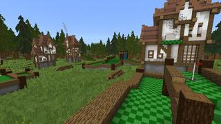 Screenshot of the Minecraft Bedrock Marketplace product SuperGolf created by Norvale.