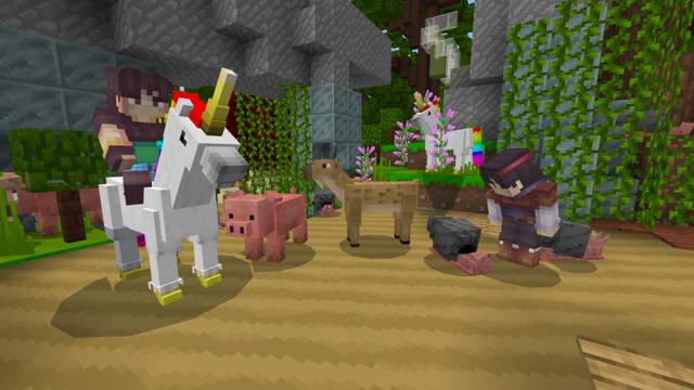 Screenshot of the Minecraft Bedrock Marketplace product Unicorn Kingdom created by Norvale.