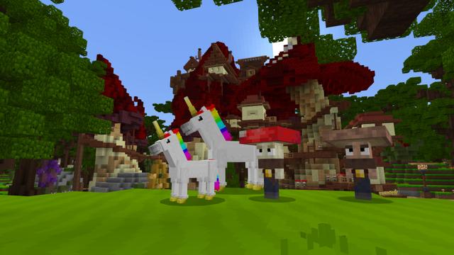 Screenshot of the Minecraft Bedrock Marketplace product Unicorn Kingdom created by Norvale.