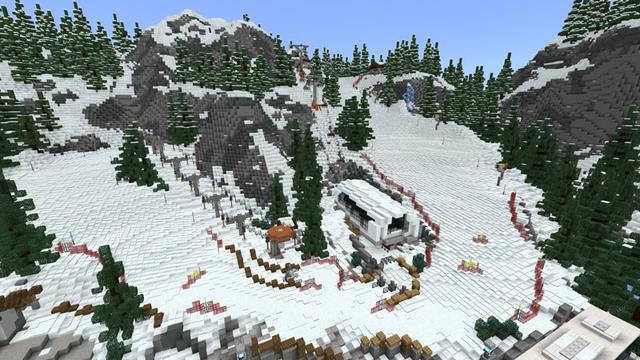 Screenshot of the Minecraft Bedrock Marketplace product Unterwiesntal - Ski Town created by Norvale.