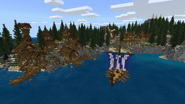 Screenshot of the Minecraft Bedrock Marketplace product Viking Adventure created by Norvale.