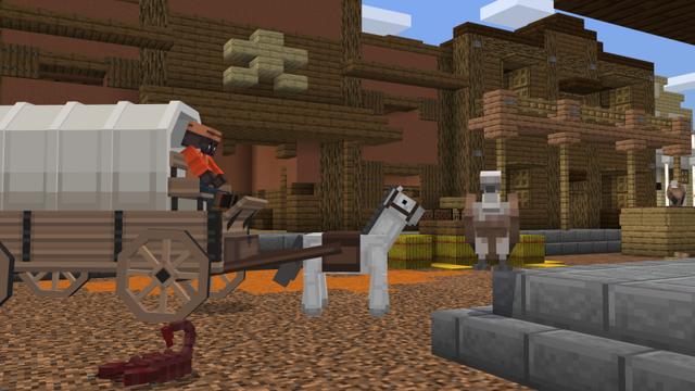 Screenshot of the Minecraft Bedrock Marketplace product Western Village created by Norvale.