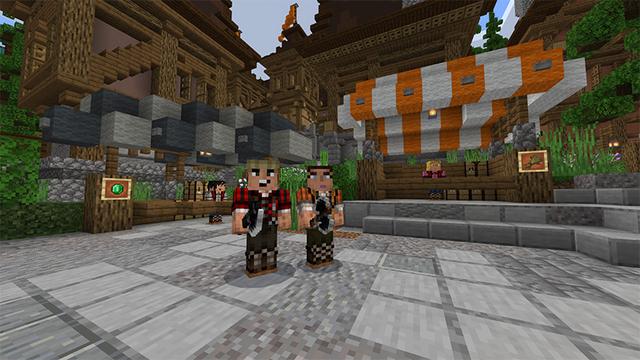Screenshot of the Minecraft Bedrock Marketplace product Woodland Village created by Norvale.