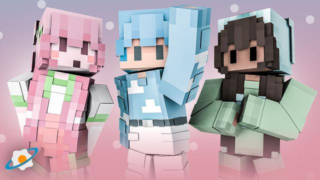 Thumbnail of the Minecraft Bedrock Marketplace product Kawaii Teens created by NovaEGG.