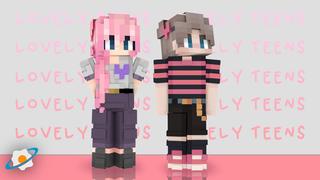 Thumbnail of the Minecraft Bedrock Marketplace product Lovely Teens created by NovaEGG.