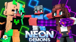 Thumbnail of the Minecraft Bedrock Marketplace product Neon Demons created by NovaEGG.