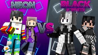 Thumbnail of the Minecraft Bedrock Marketplace product Neon vs Black and White created by NovaEGG.