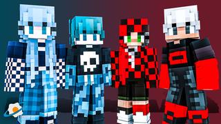 Thumbnail of the Minecraft Bedrock Marketplace product Red Vs Blue Fashion created by NovaEGG.