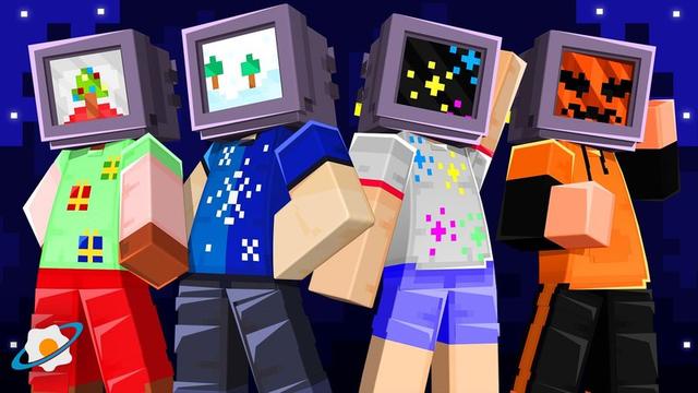 Thumbnail of the Minecraft Bedrock Marketplace product Seasonal TV Heads created by NovaEGG.
