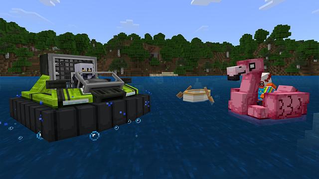 Screenshot of the Minecraft Bedrock Marketplace product BOATS created by Novasoft.