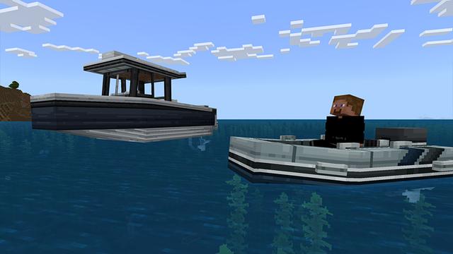 Screenshot of the Minecraft Bedrock Marketplace product BOATS created by Novasoft.