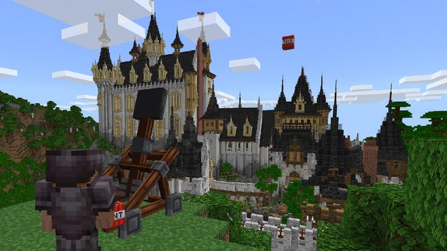 Screenshot of the Minecraft Bedrock Marketplace product CASTLE SIEGE created by Novasoft.
