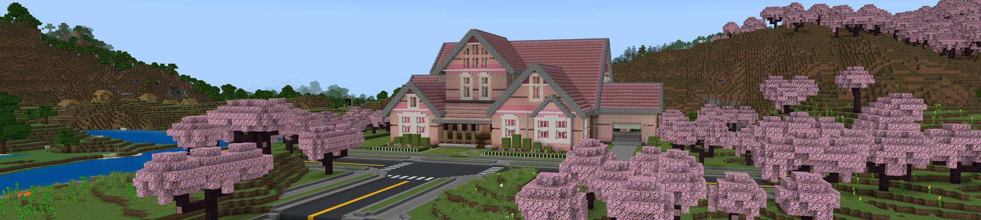 Panorama of the Minecraft Bedrock Marketplace product Dolls House Roleplay created by Novasoft.