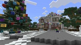 Screenshot of the Minecraft Bedrock Marketplace product FESTIVE HOUSE created by Novasoft.