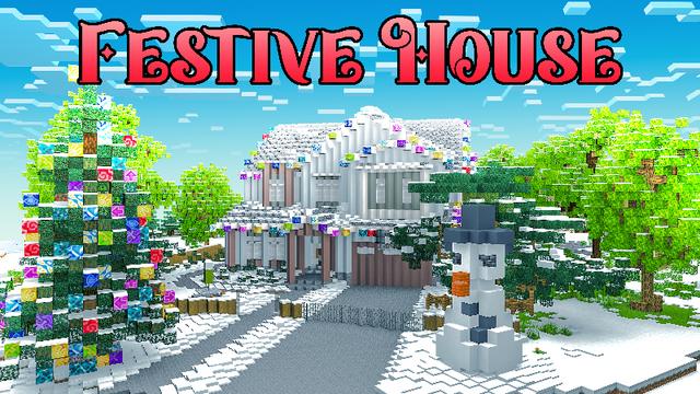 Thumbnail of the Minecraft Bedrock Marketplace product FESTIVE HOUSE created by Novasoft.