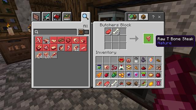 Screenshot of the Minecraft Bedrock Marketplace product FOOD EXPANSION created by Novasoft.