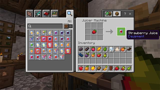 Screenshot of the Minecraft Bedrock Marketplace product FOOD EXPANSION created by Novasoft.