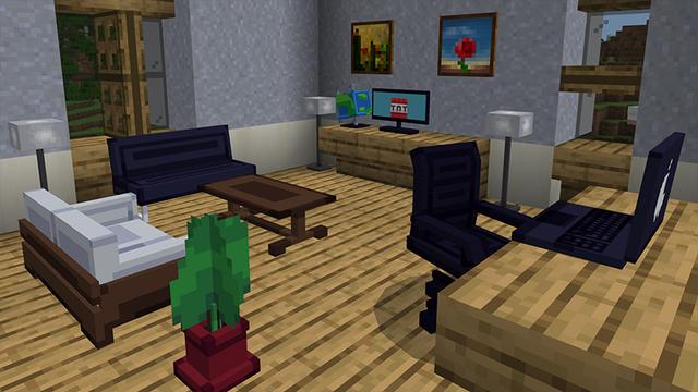 Screenshot of the Minecraft Bedrock Marketplace product FURNITURE created by Novasoft.