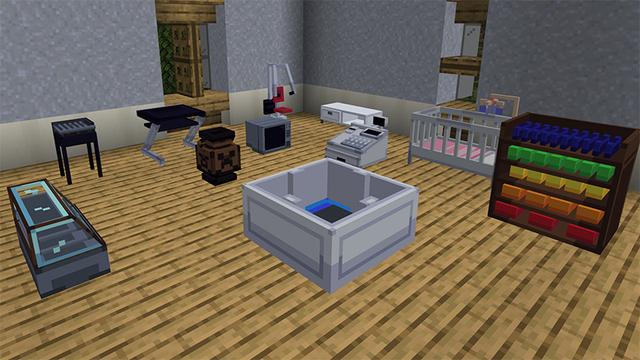 Screenshot of the Minecraft Bedrock Marketplace product FURNITURE created by Novasoft.