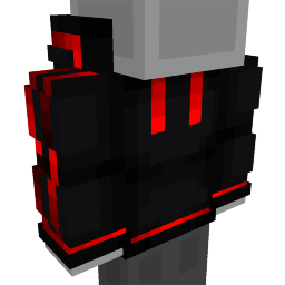 Thumbnail of the Minecraft Bedrock Marketplace product Hacker Red Hoodie created by Novasoft.