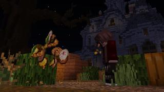 Screenshot of the Minecraft Bedrock Marketplace product Lucky Pumpkins created by Novasoft.