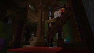 Screenshot of the Minecraft Bedrock Marketplace product Lucky Pumpkins created by Novasoft.
