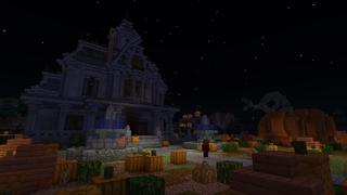 Screenshot of the Minecraft Bedrock Marketplace product Lucky Pumpkins created by Novasoft.