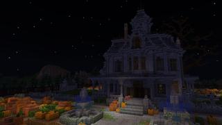 Screenshot of the Minecraft Bedrock Marketplace product Lucky Pumpkins created by Novasoft.