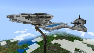 Screenshot of the Minecraft Bedrock Marketplace product Modern Sky Base! created by Novasoft.