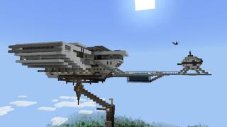 Screenshot of the Minecraft Bedrock Marketplace product Modern Sky Base! created by Novasoft.