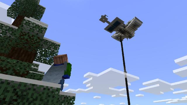 Screenshot of the Minecraft Bedrock Marketplace product Modern Sky Base! created by Novasoft.