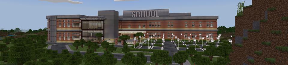 Panorama of the Minecraft Bedrock Marketplace product Neighbourhood Bunkers created by Novasoft.
