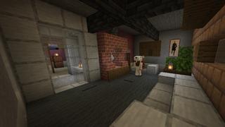 Screenshot of the Minecraft Bedrock Marketplace product Neighbourhood Bunkers created by Novasoft.