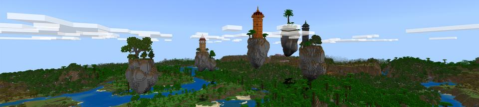 Panorama of the Minecraft Bedrock Marketplace product ONE BLOCK BUT ON A SEED created by Novasoft.