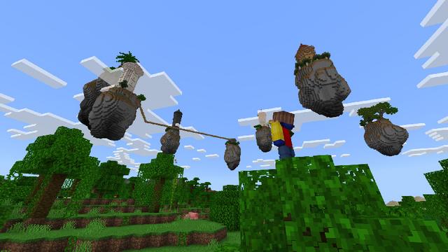 Screenshot of the Minecraft Bedrock Marketplace product ONE BLOCK BUT ON A SEED created by Novasoft.