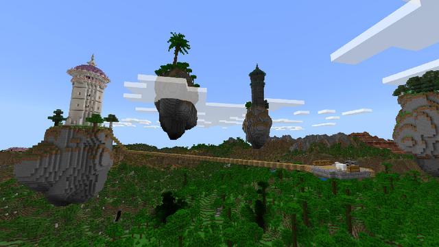 Screenshot of the Minecraft Bedrock Marketplace product ONE BLOCK BUT ON A SEED created by Novasoft.