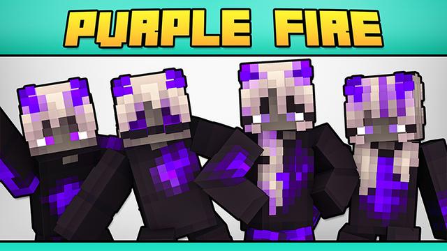 Thumbnail of the Minecraft Bedrock Marketplace product PURPLE FIRE TEENS created by Minty.