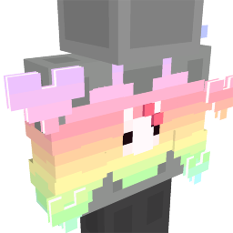Thumbnail of the Minecraft Bedrock Marketplace product Rainbow Kitten Crop Top created by Novasoft.