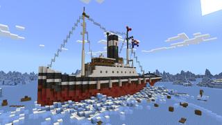 Screenshot of the Minecraft Bedrock Marketplace product Shipwreck Survival 2 created by Novasoft.