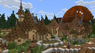 Screenshot of the Minecraft Bedrock Marketplace product Shroomville created by Novasoft.
