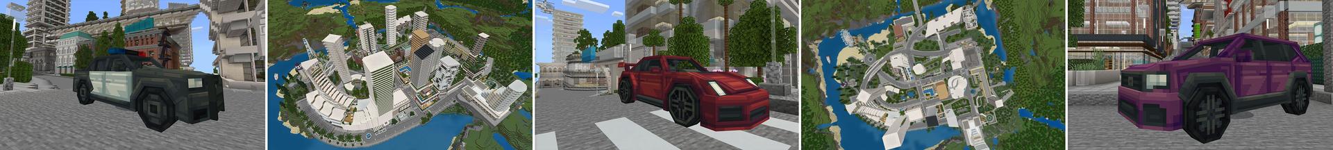 Panorama of the Minecraft Bedrock Marketplace product THE BIG CITY created by Novasoft.