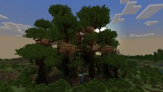 Screenshot of the Minecraft Bedrock Marketplace product Treehouse Base! created by Novasoft.