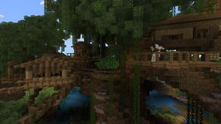 Screenshot of the Minecraft Bedrock Marketplace product Treehouse! created by Novasoft.
