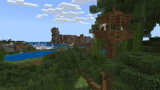 Screenshot of the Minecraft Bedrock Marketplace product Treehouse! created by Novasoft.