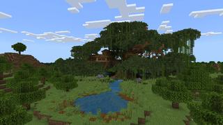 Screenshot of the Minecraft Bedrock Marketplace product Treehouse! created by Novasoft.