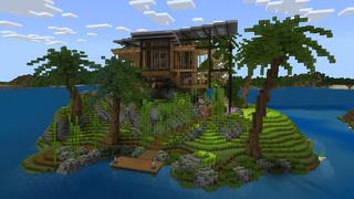 Screenshot of the Minecraft Bedrock Marketplace product TROPICAL MANSION created by Novasoft.